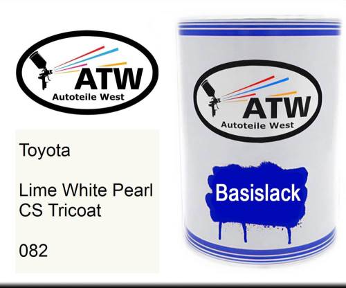 Toyota, Lime White Pearl CS Tricoat, 082: 500ml Lackdose, von ATW Autoteile West.